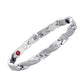 Melchior Jewellery stainless steel magnetic bracelet with textured links and embedded magnets