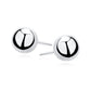 Melchior Jewellery childrens sterling silver ball stud earrings polished round mirror finish studs