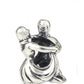 Sterling silver dancing couple charm bead by Melchior Jewellery depicting a dancing pair in detailed design