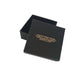 Black Melchior Jewellery box for sterling silver double heart necklace packaging