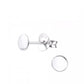 Melchior Jewellery sterling silver flat disc stud earrings with minimalist polished design for women
