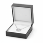 Sterling silver four leaf clover necklace by Melchior Jewellery in a black presentation box