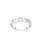 Melchior Jewellery sterling silver heart toe ring with delicate linked hearts design