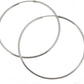 Melchior Jewellery large polished sterling silver hoop earrings simple thin classic hoops for everyday wear