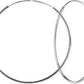 Melchior Jewellery womens sterling silver hoop earrings large thin polished hoops ideal for everyday wear
