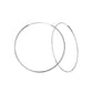 Melchior Jewellery pair of large polished sterling silver hoop earrings thin round hoops for everyday wear