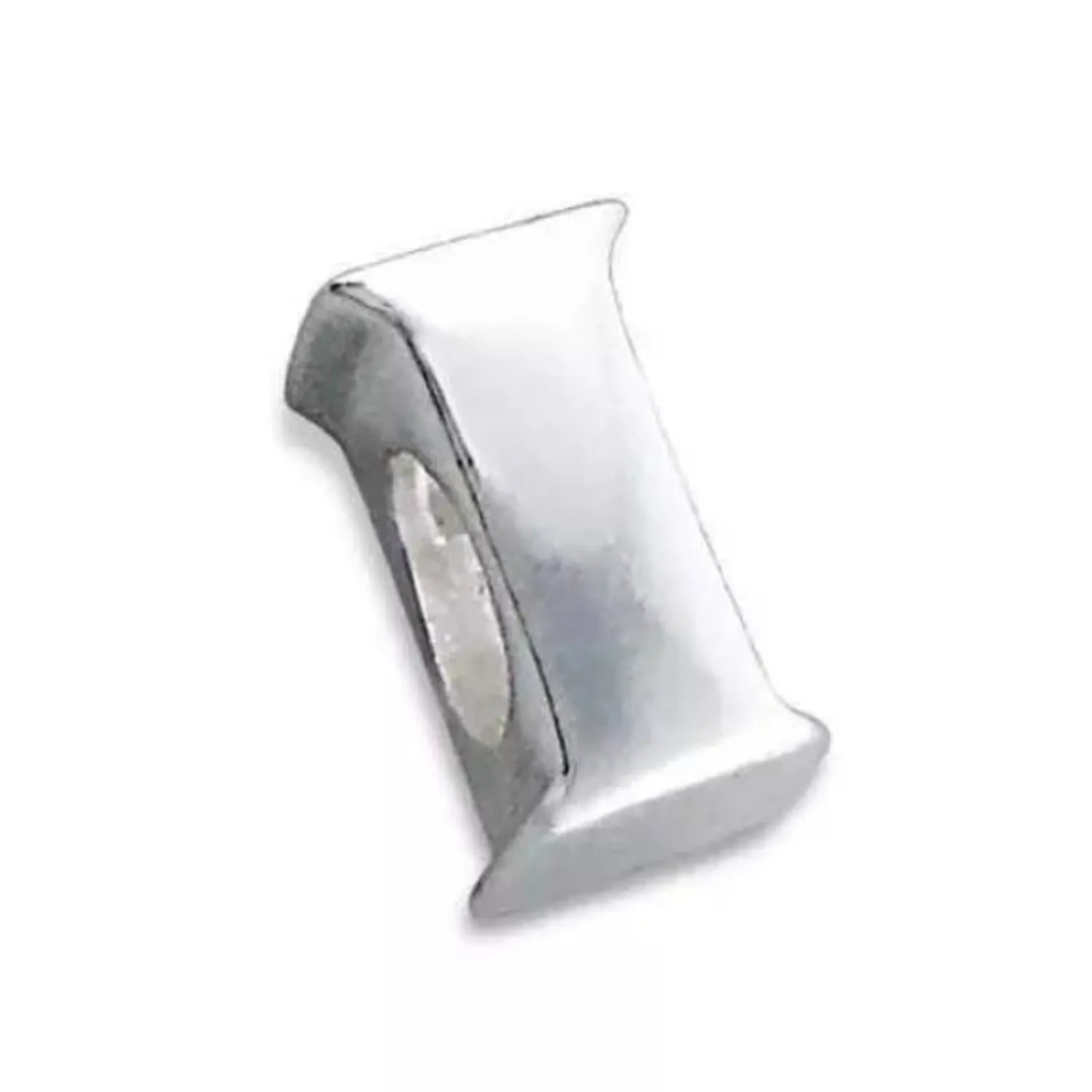 Melchior Jewellery sterling silver letter bead charm I polished alphabet bead for charm bracelet with threading