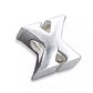 Melchior Jewellery sterling silver letter bead charm X polished initial bead for personalised bracelets and necklaces