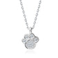 Melchior Jewellery sterling silver paw necklace with sparkling crystal pendant on chain