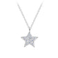 Melchior Jewellery sterling silver star necklace with sparkling crystal pendant on delicate chain