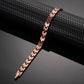 Melchior Jewellery womens copper magnetic therapy bracelet slim linked design on black textured display