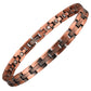 Melchior Jewellery womens copper magnetic therapy bracelet linked design with magnets and textured copper finish