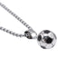 Stainless Steel Football Necklace