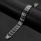 Men’s Gun Metal Titanium Strong Magnetic Bracelet - Melchior Jewellery 