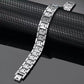 Mens Silver Gold Titanium Magnetic Therapy Bracelet - Melchior Jewellery 