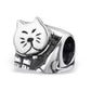 Sterling Silver Cat Charm Bead