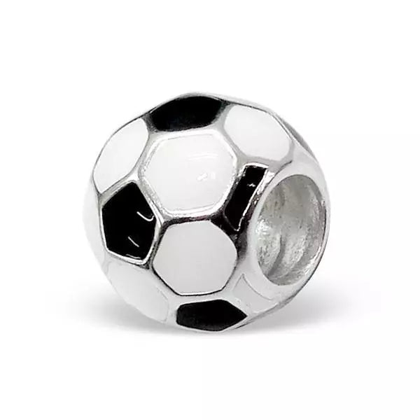 Sterling Silver Football Charm Bead
