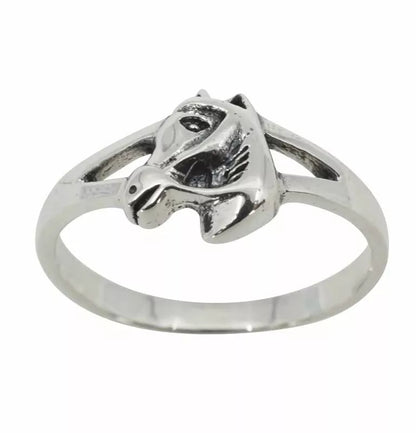 Sterling Silver Horse Head Ring