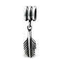 Sterling Silver Hanging Feather Charm Bead