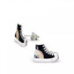 Childrens Girls Sterling Silver Baseball Boots Stud Earrings