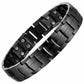 Men’s Gun Metal Titanium Strong Magnetic Bracelet - Melchior Jewellery 
