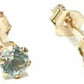 9ct Yellow Gold 3mm Topaz Stud Earrings