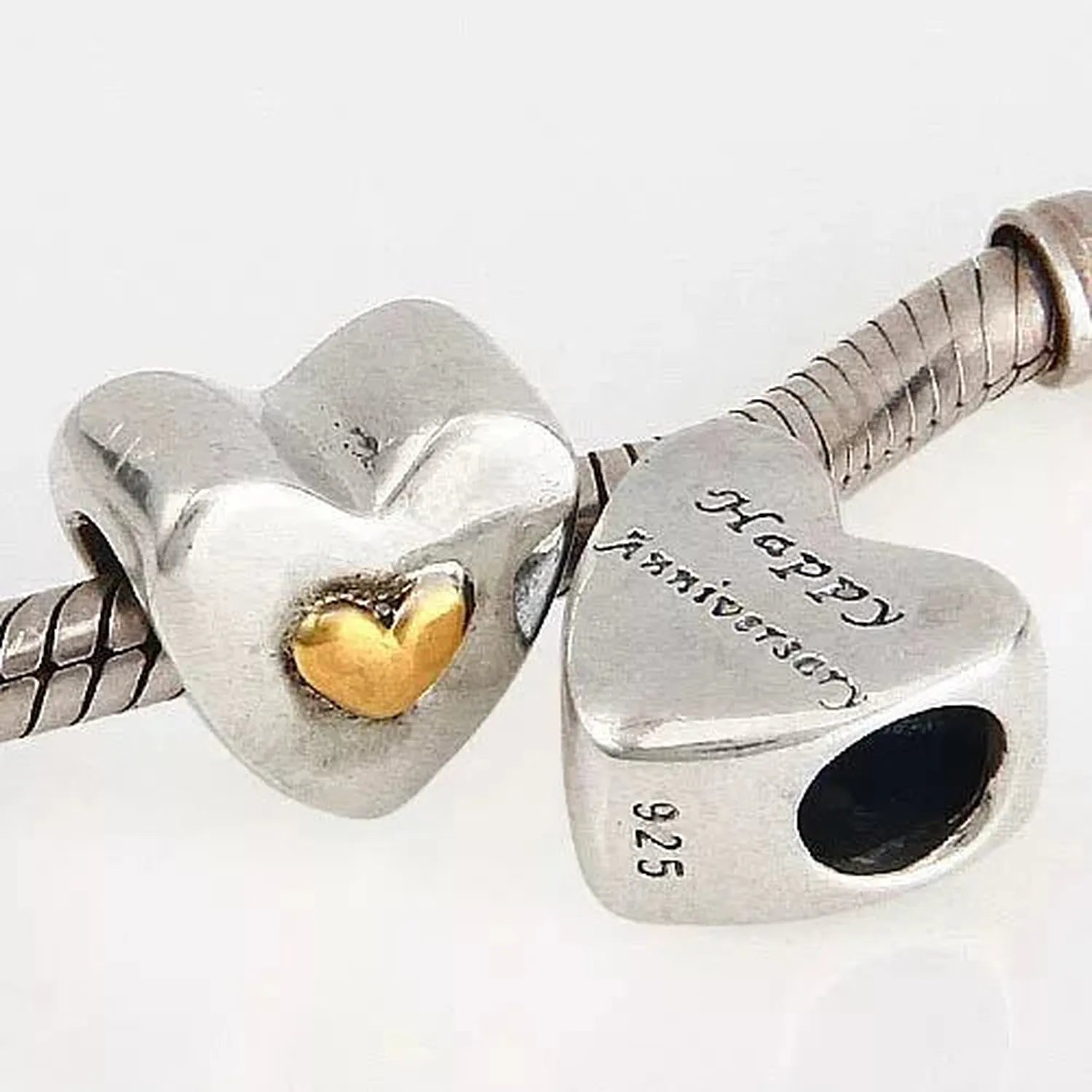 Sterling Silver Happy Anniversary Charm Bead - Melchior Jewellery 
