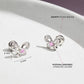 Children's Sterling Silver Butterfly Push Back Earrings - Melchior Jewellery 