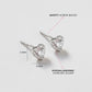 Children's Sterling Silver Princess Heart Screw Back Earrings