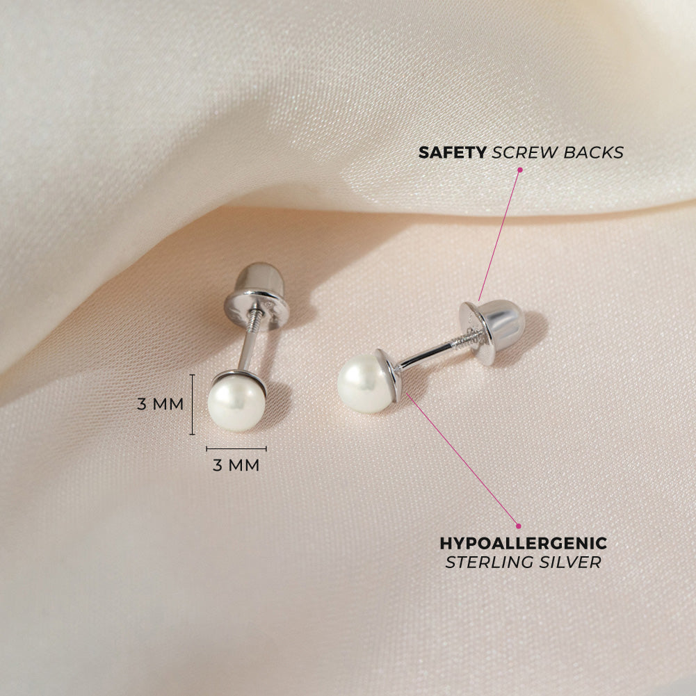 GEMSME Surgical Stainless Steel Stud Earrings 3-7mm Cubic Zirconia Inlaid  Hpoallergenic Screw Back Earring Studs for Woman Mens Sensitive Ears -  Walmart.com
