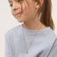 Childrens Sterling Silver Girls Princess Crown Necklace - Melchior Jewellery 