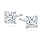 Melchior Jewellery sterling silver square stud earrings with clear sparkling stones for women