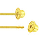 14k Gold Kids Classic Freshwater Cultured Pearl Screw Back Earrings