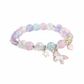 Melchior Jewellery pastel beaded bracelet featuring unicorn charm jewellery for girls with heart and star charms