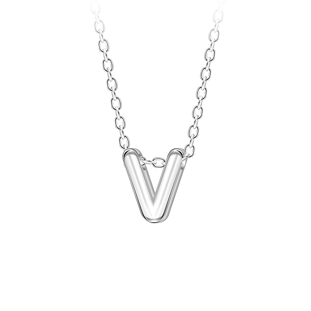 Sterling Silver A–Z Initial Necklaces - Melchior Jewellery 