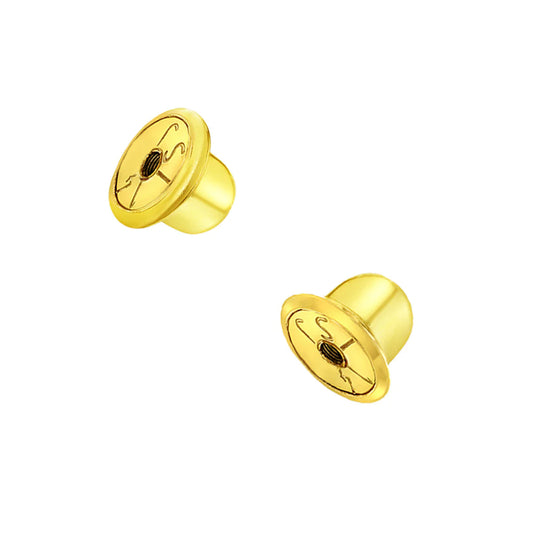 14K Gold Replacement pair (2) Earring Screw Backs