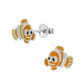 Children's Sterling Silver Clown Fish Stud Earrings