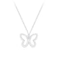 Children's Sterling Silver Open Butterfly Necklace