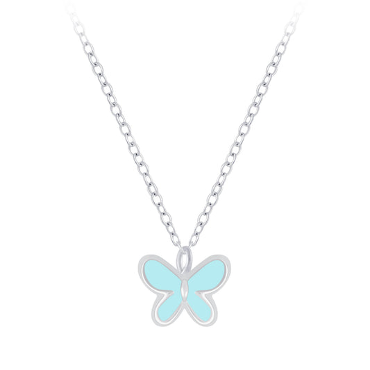 Children's Sterling Silver Butterfly Necklace