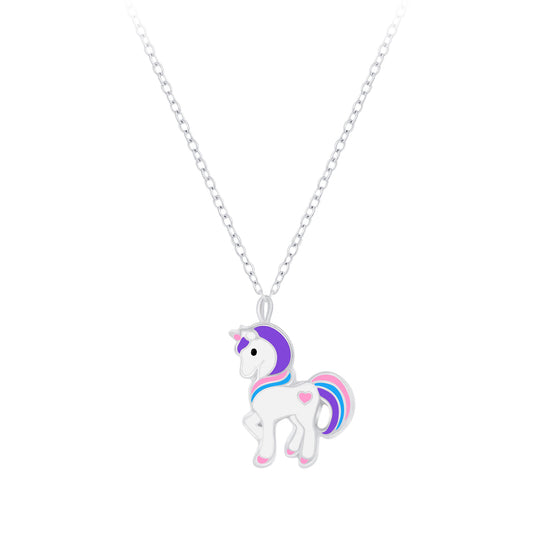 Children's Sterling Silver Unicorn Necklace