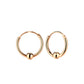 14ct Gold Plated Sterling Silver Ball Hoop Earrings
