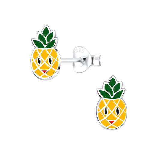 Children's 925 Sterling Silver Pineapple Stud Earrings