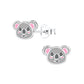 Children's Sterling Silver Koala Bear Stud Earrings