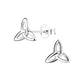 Sterling Silver Celtic Triquetra Stud Earrings