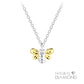 Sterling Silver Bee Necklace With Diamond