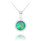 Sterling Silver Necklace Created With Swarovski® Crystals - Paradise Shine