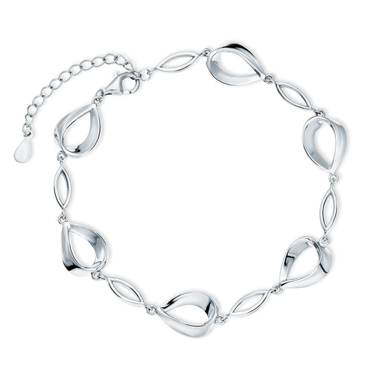 Sterling Silver Link Loop Bracelet