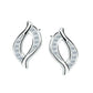 Sterling Silver Clear CZ Stud Earrings