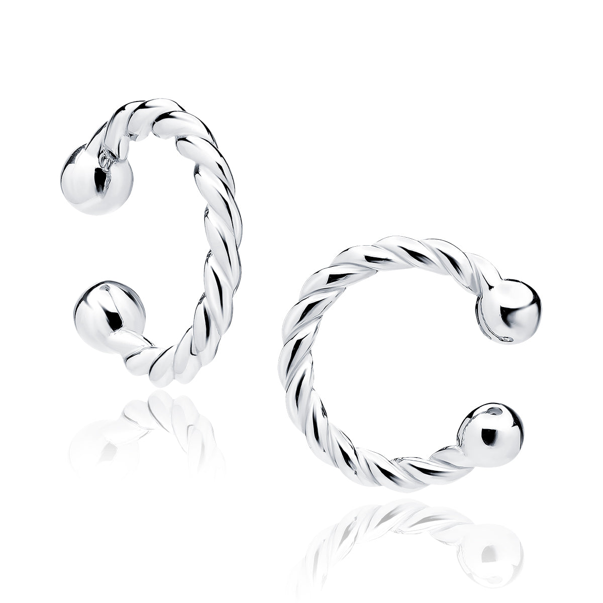 Sterling Silver Braided Ear Cuff - Melchior Jewellery 