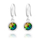 Sterling Silver Drop Earrings Created with Swarovski® Crystals - Vitrail Medium
